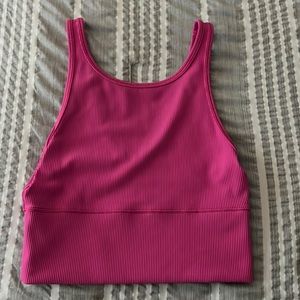 brand new reversible LULULEMON TOP! Hot pink!